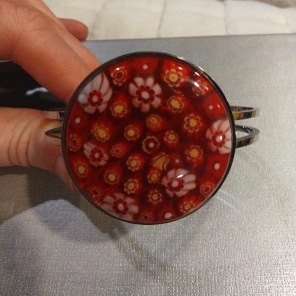 Red Floral Women's Bracelet